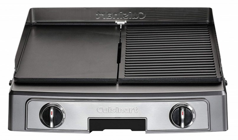 Cuisiner doublement avec la plancha électrique Cuisinart PL50E